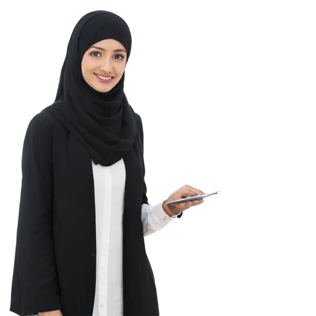 PNG-Image-of-Teacher-in-Hijab-in-Classroom-Educational-Illustration