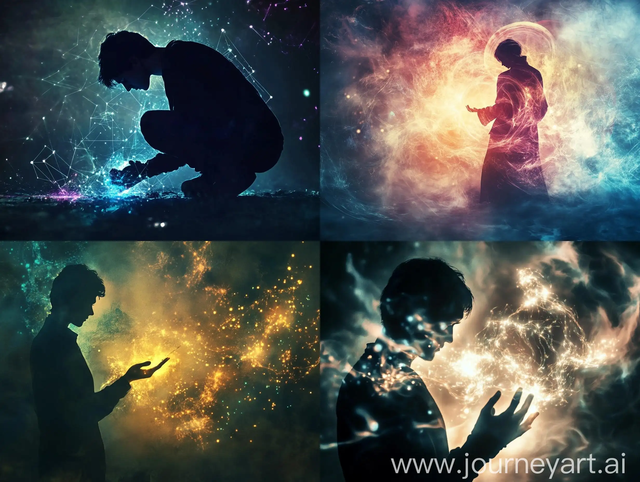 Magical-Fantasy-Silhouette-of-a-Man-Creating-a-System-on-Dark-Background