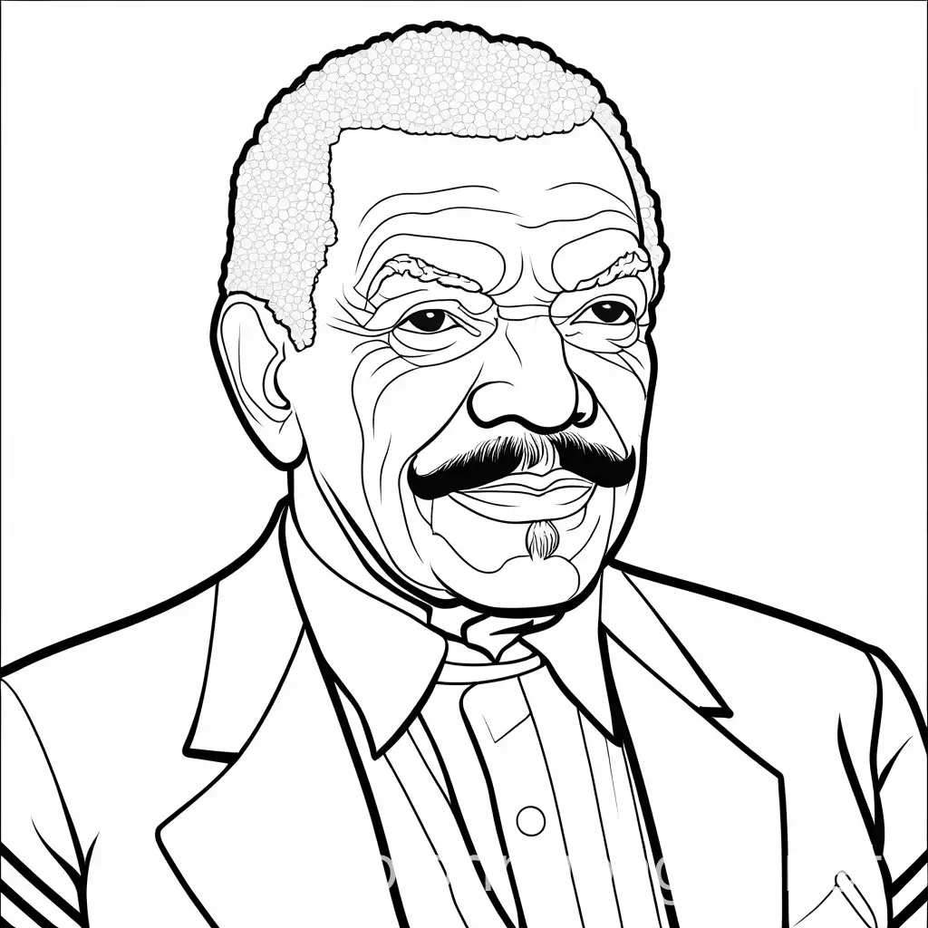 Coloring-Page-of-Derek-Walcott-Poet-from-Jamaica