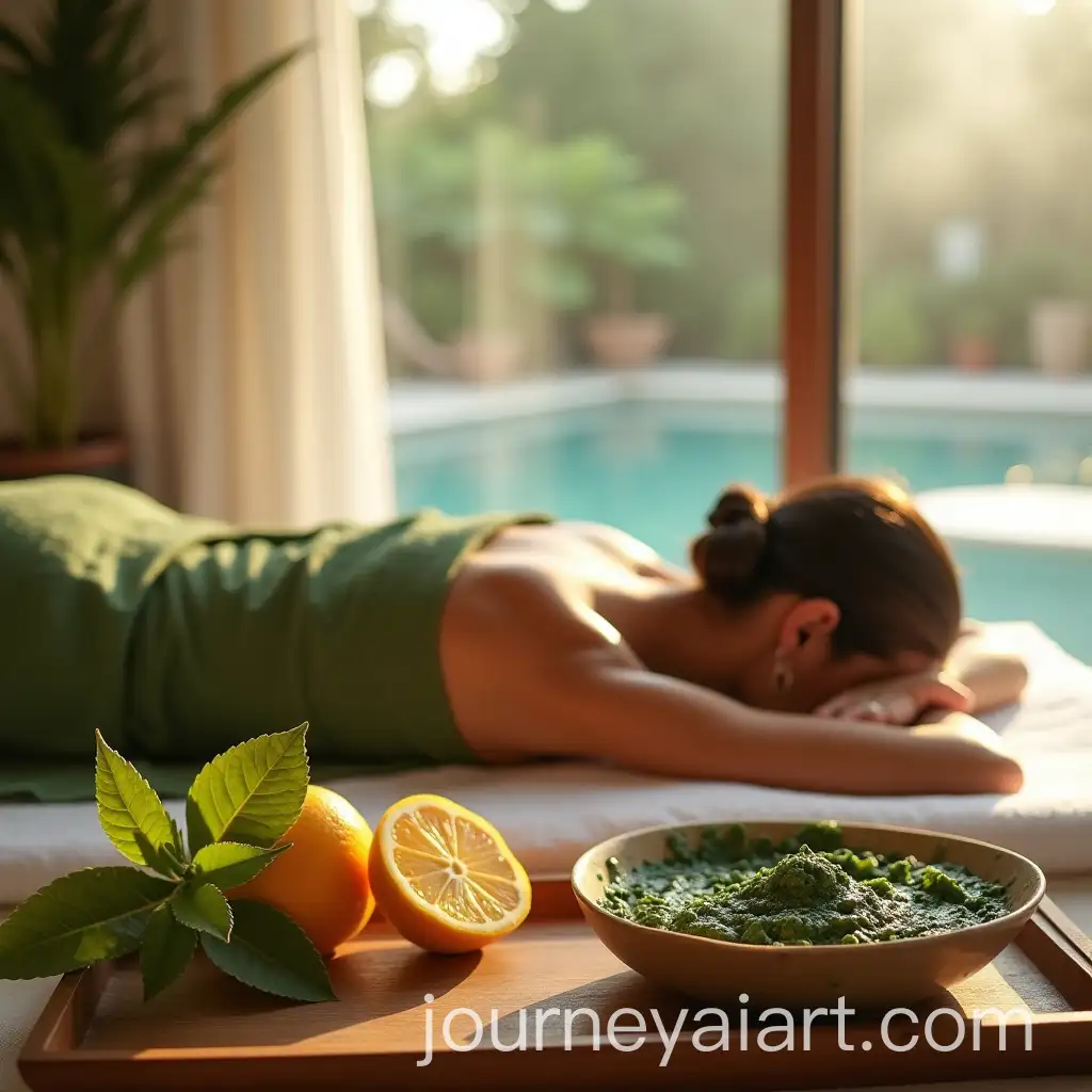 Relaxing-Spa-Treatment-with-Green-Clay-Body-Wrap-and-Natural-Elements