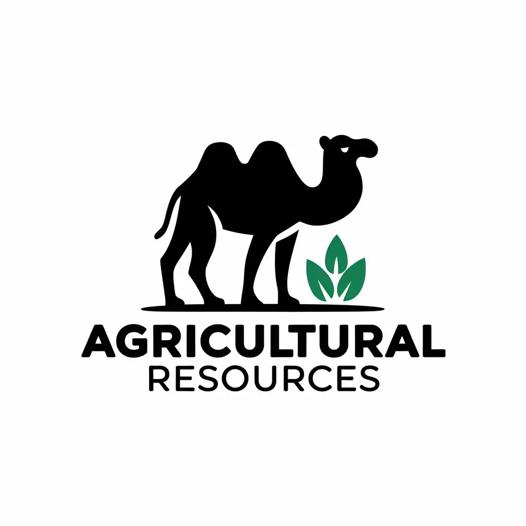 LOGO-Design-for-Agricultural-Resources-Camel-Symbol-on-Clear-Background