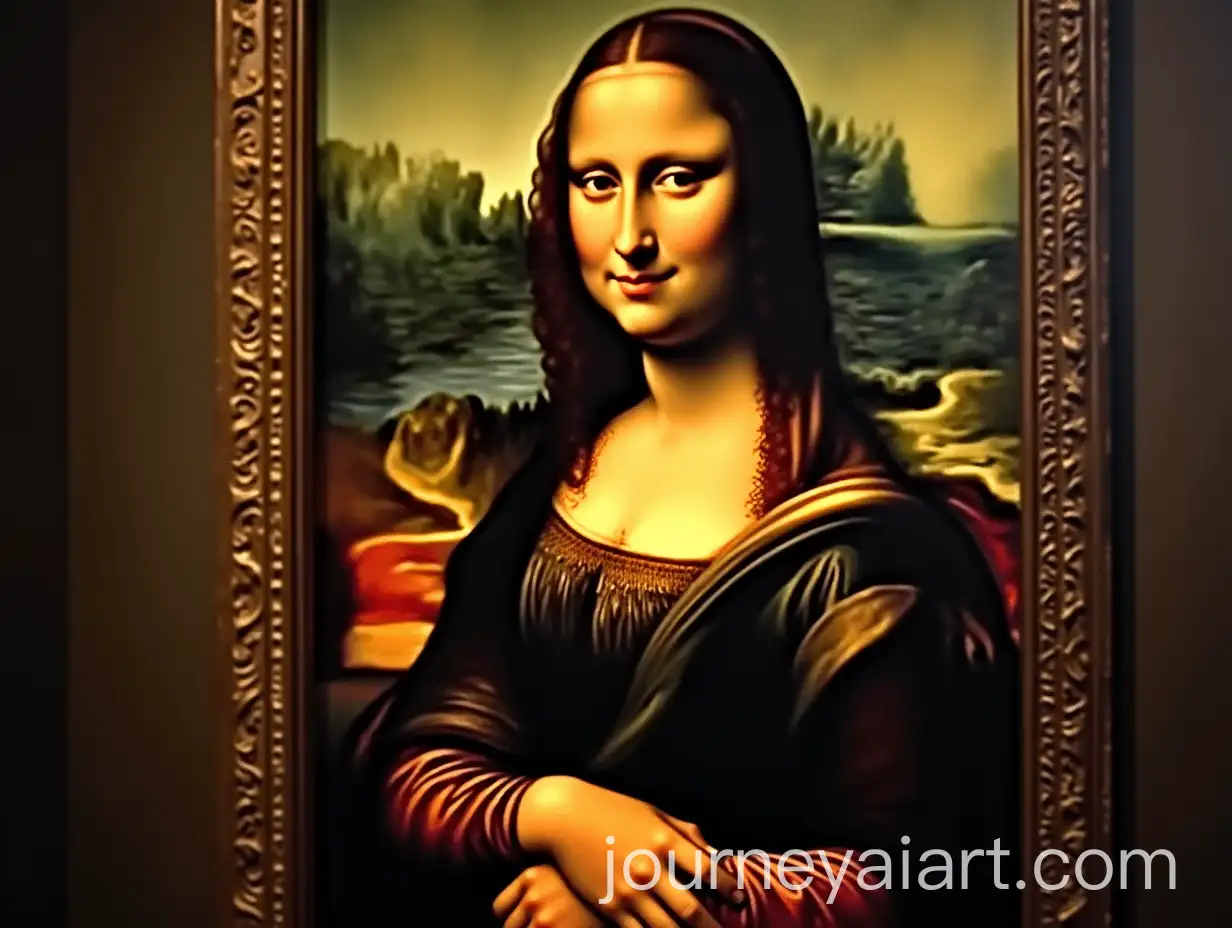Leonardo-da-Vinci-Holding-the-Portrait-of-Mona-Lisa