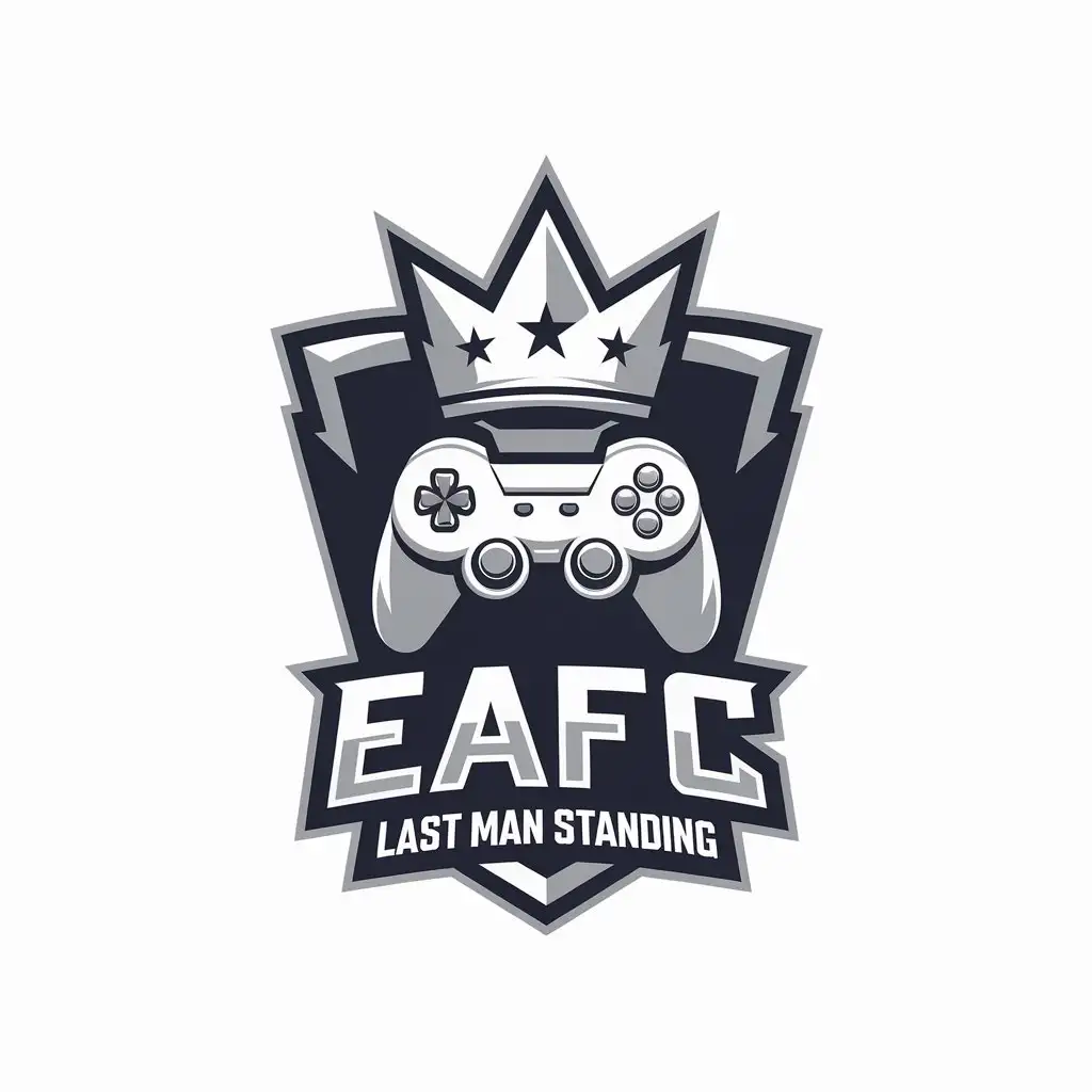 LOGO Design for EAFC Last Man Standing Gaming Controller with Crown Lightning Bolt Symbolism