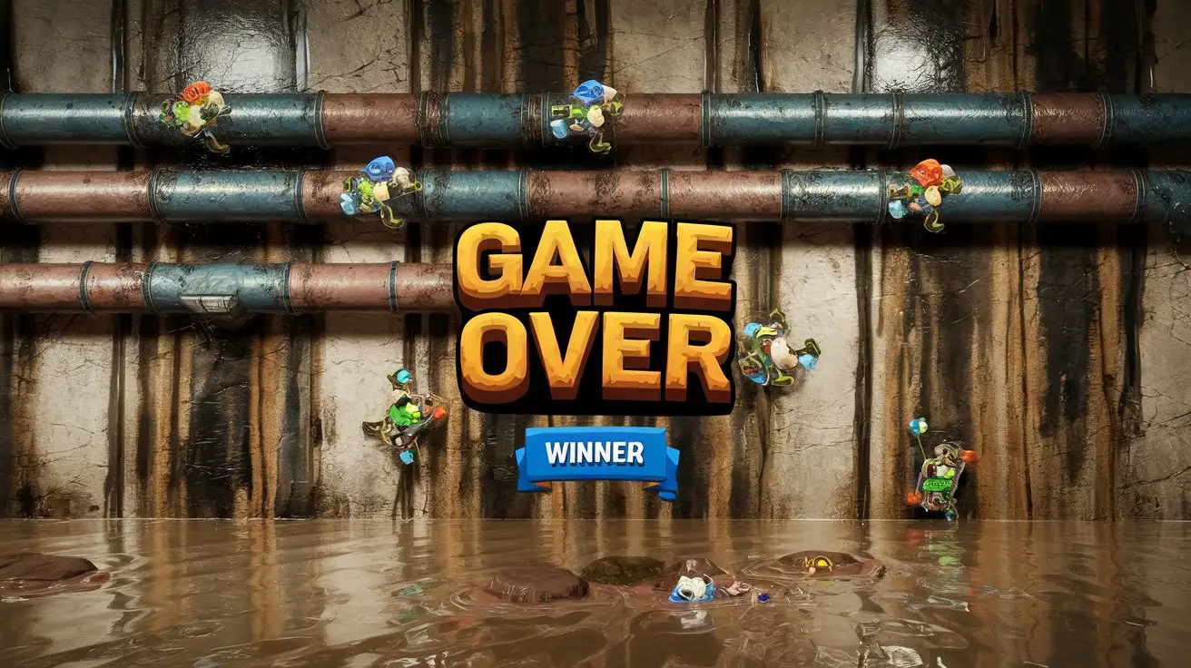 2D-Sewer-Pipe-Game-Garbage-Climbers-Game-Winner-Screen