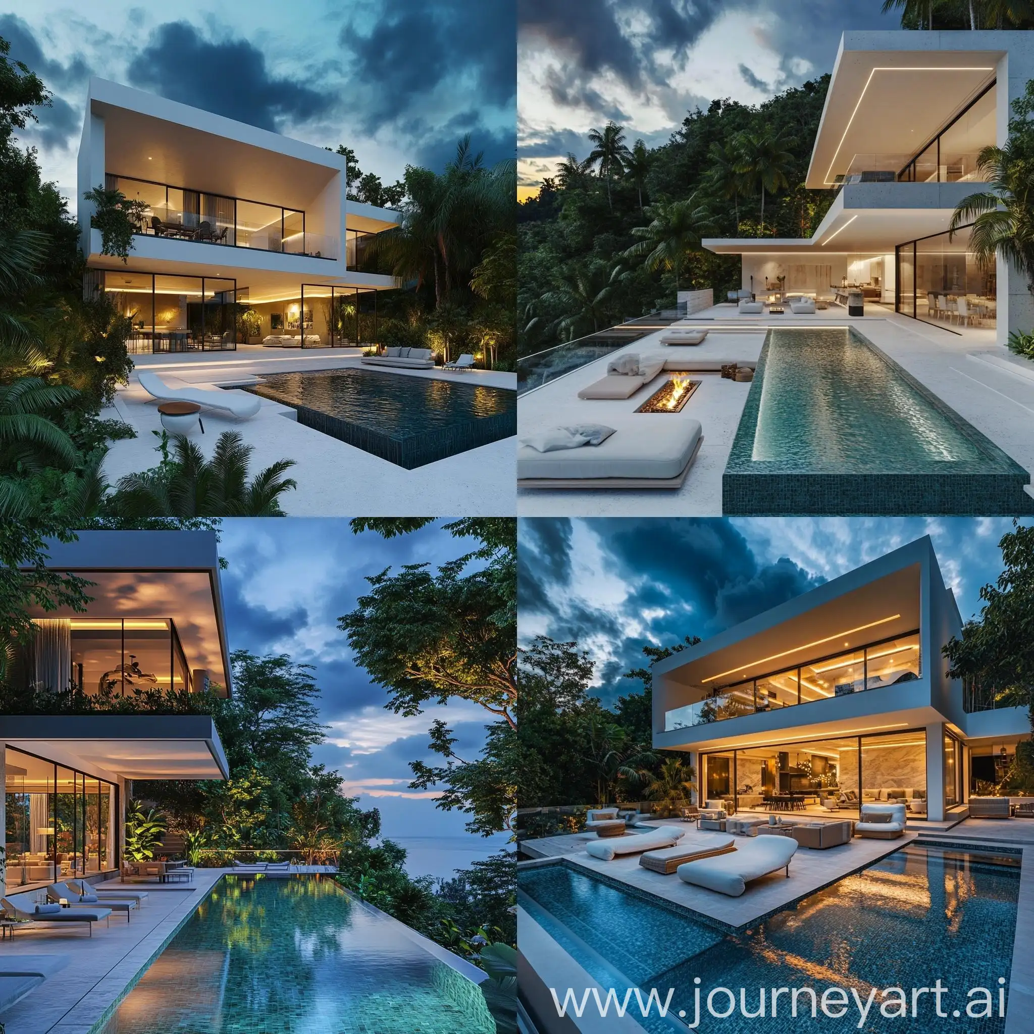 Modern-Villa-with-Infinity-Pool-and-Tropical-Forest-View