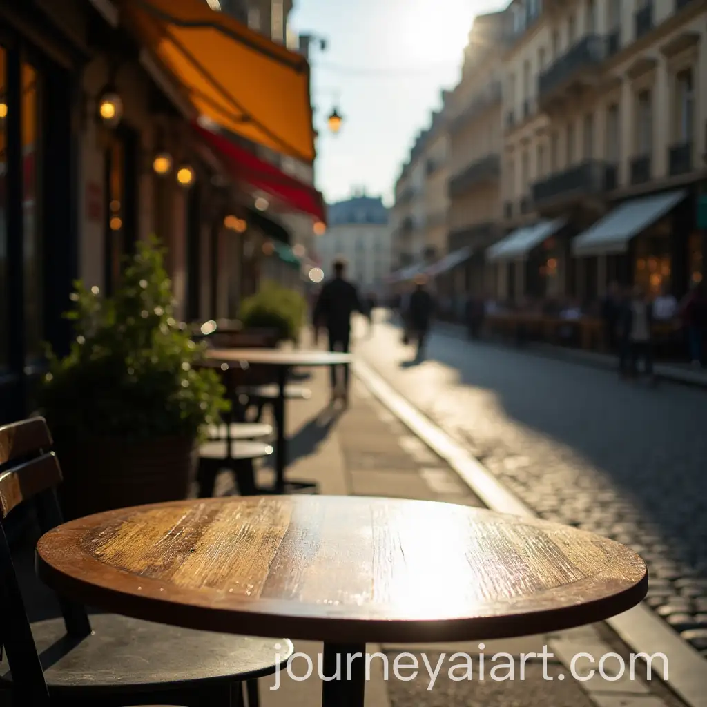 SunnyAI-Image-Prompt-Expansion-Paris-Street-View-with-Table-Corner-in-Foreground