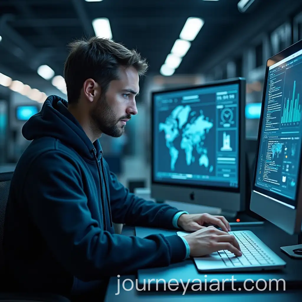 Professional-Man-Collaborating-with-AI-Technology