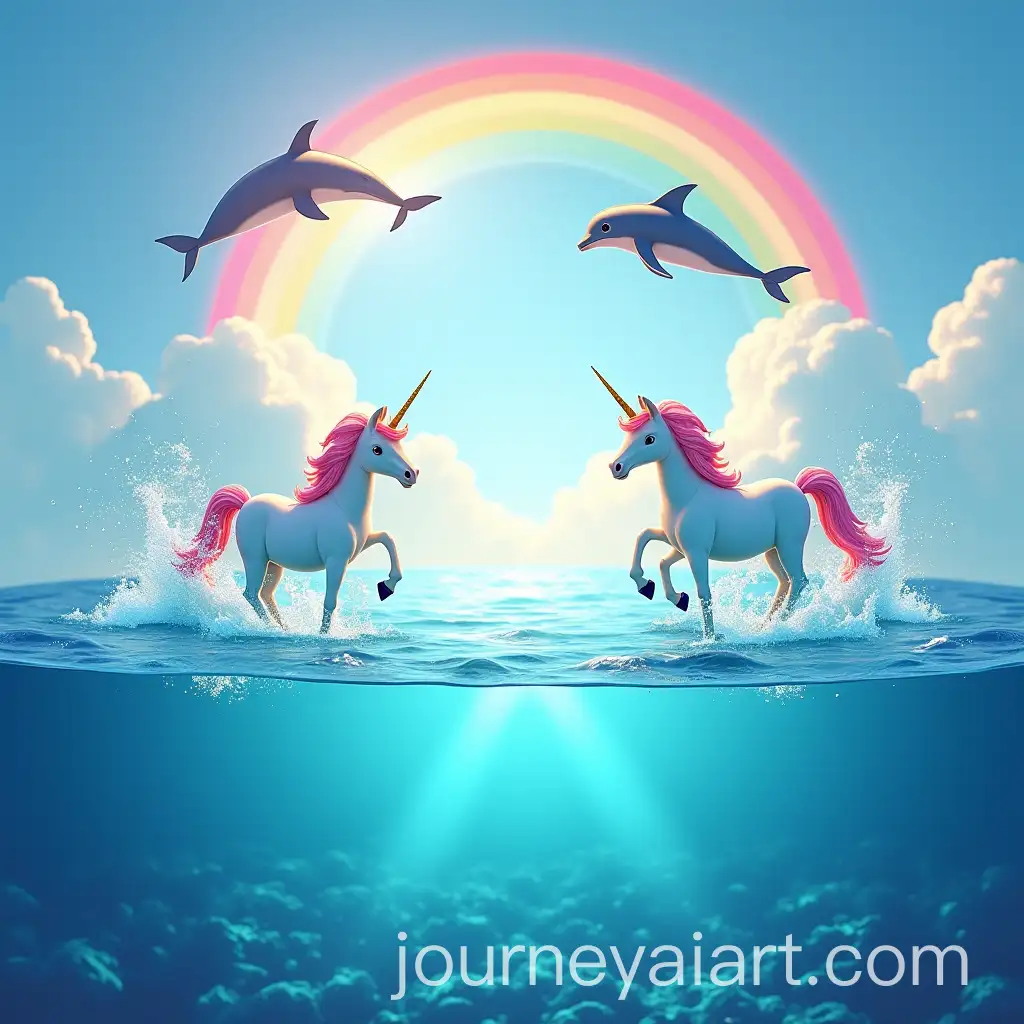 Ocean-Scene-with-Unicorns-Dolphins-and-Rainbows
