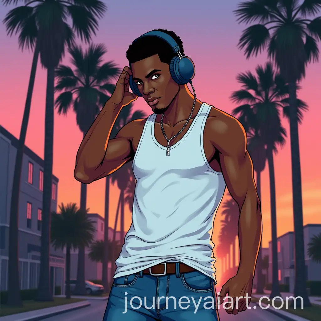 Vibrant-Evening-Dance-in-90s-Los-Angeles-GTA-San-Andreas-Style