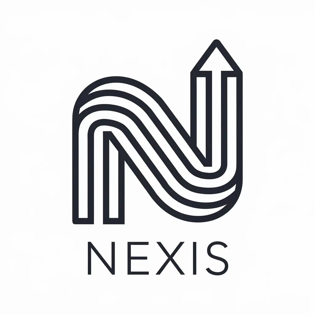 LOGO Design for Nexis Modern Vector Design with Clear Background and Clean Text Symbol