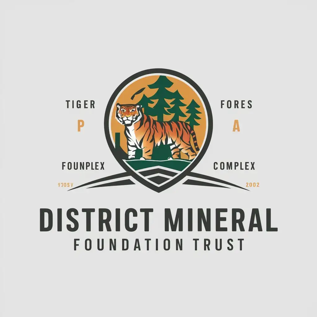 LOGO Design for District Mineral Foundation Trust Tiger Forest Mines in Real Estate Industry