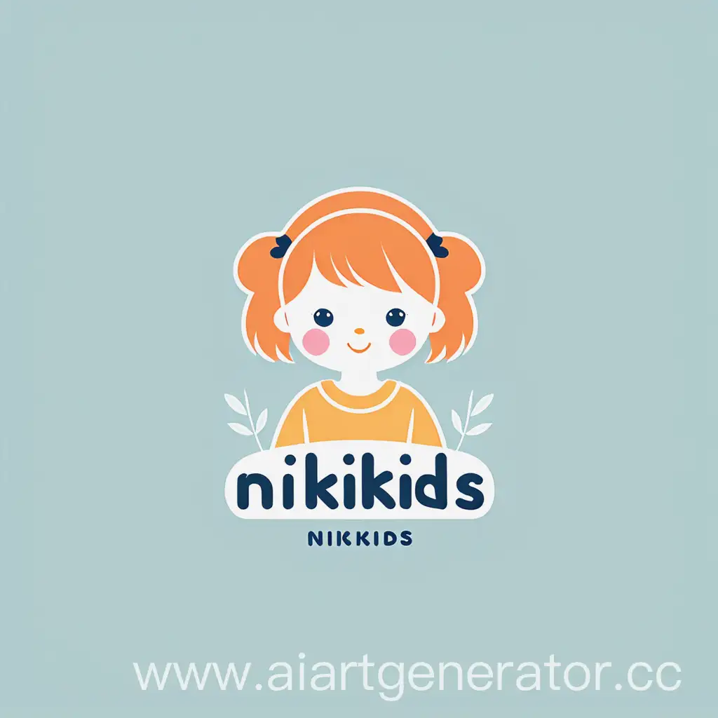 Сгенерируй логотип для магазина детской одежды с названием NIKIKIDS