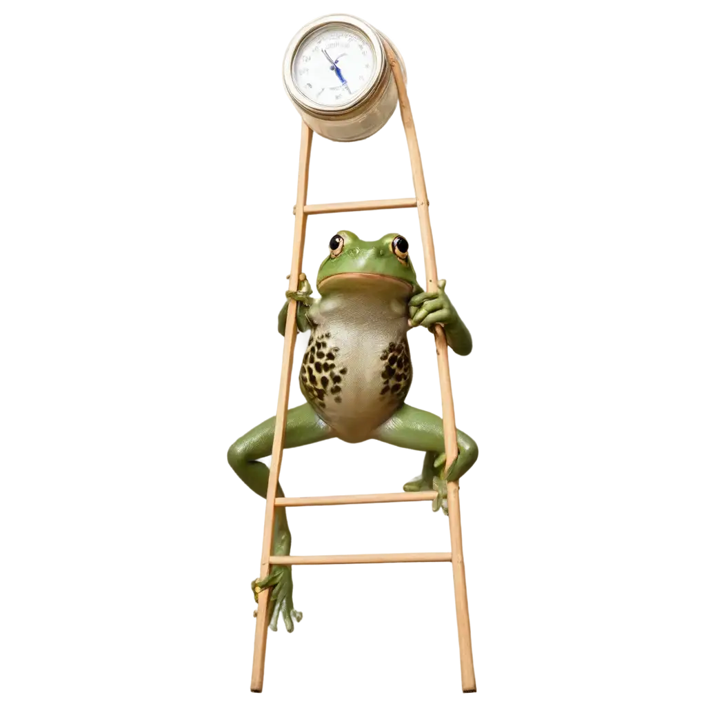 Funny-Frog-Climbing-a-WeatherPredicting-Ladder-in-a-Jar-PNG-Image