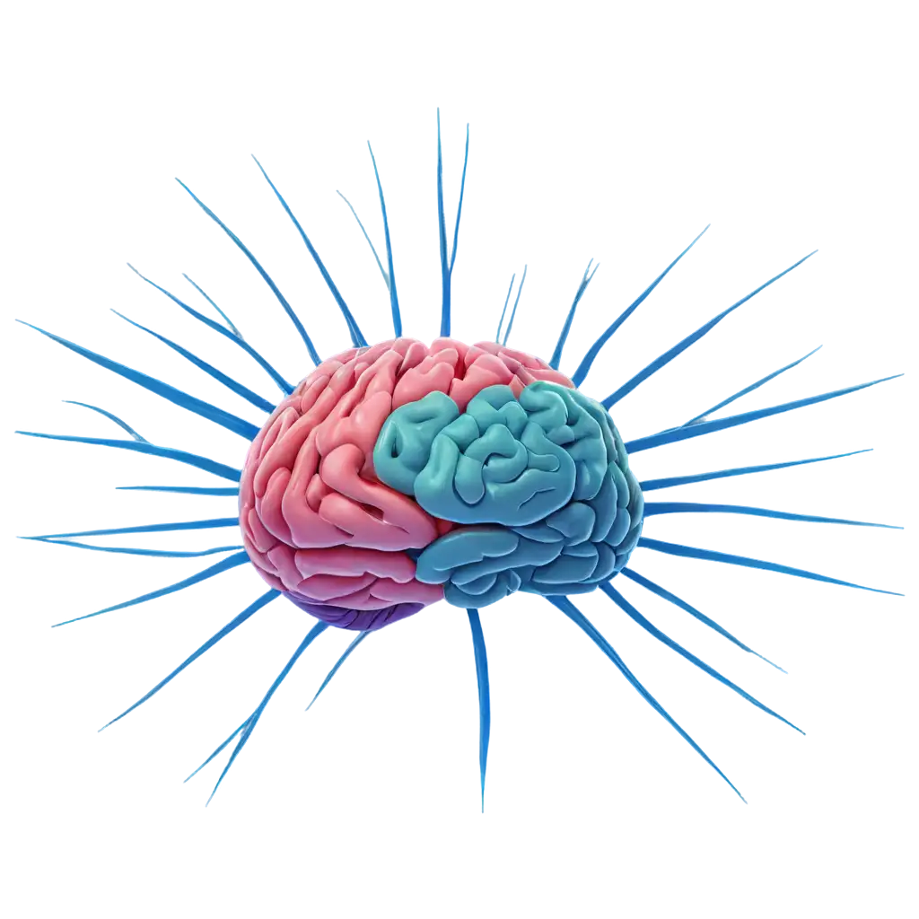 Enhanced-PNG-Image-of-a-Brain-with-Nerves-Detailed-Neurological-Illustration