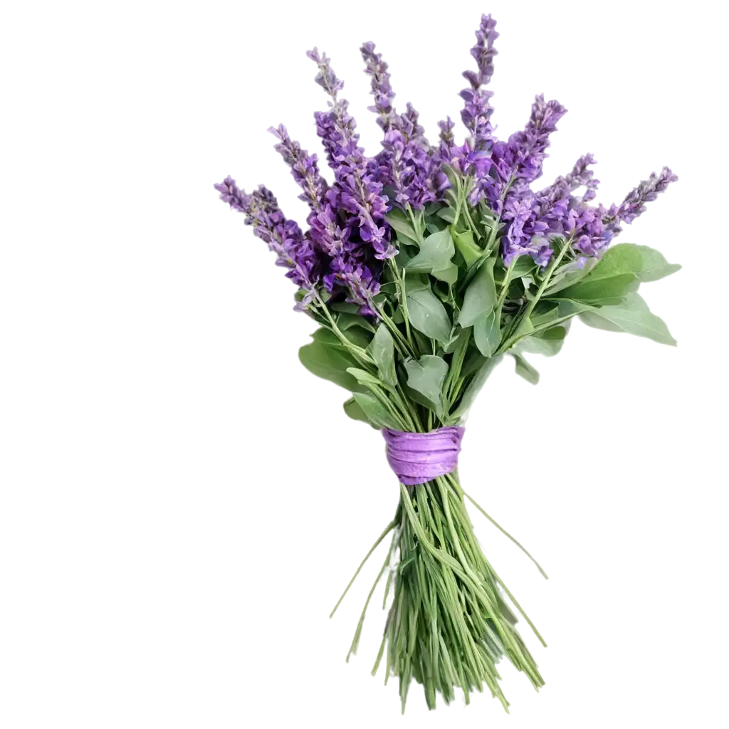 Lavender-and-Mint-Bouquet-PNG-Image-for-Enhanced-Clarity-and-Aesthetic-Appeal