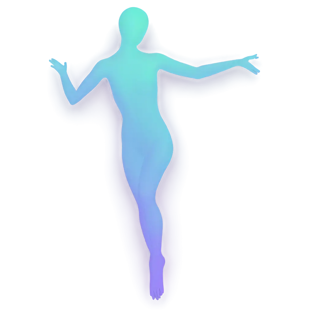 Human-Ghost-Figure-in-Sleep-Leaping-Pose-Blue-Purple-Gradient-PNG-Image-for-Digital-Design-and-Artwork