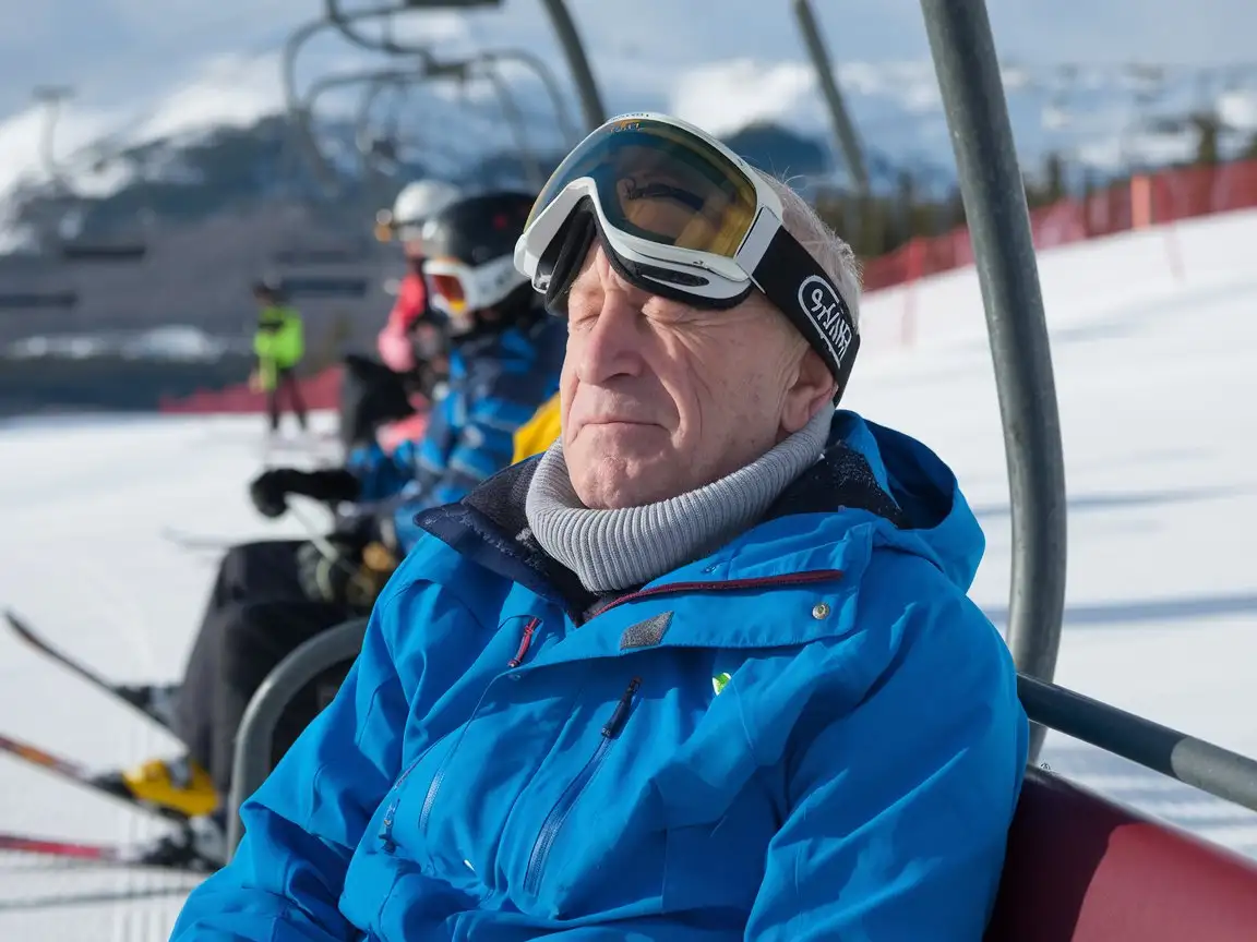 Grandfather-Skiing-and-Smiling-at-the-Camera