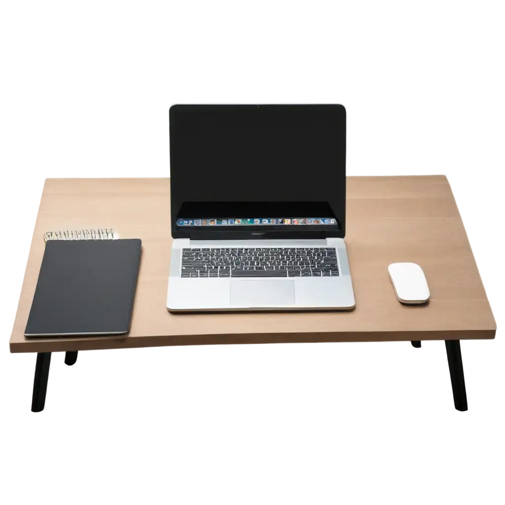 Laptop-on-White-Desk-PNG-with-Phone-and-Accessories-for-Clean-and-Professional-Visuals