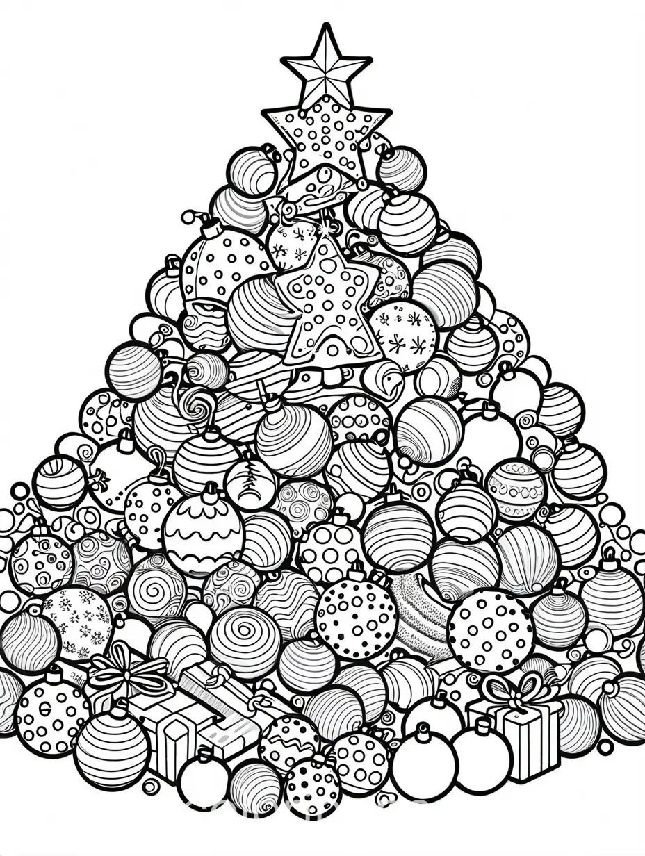 Christmas-Toys-Coloring-Page-for-Kids-Black-and-White-Line-Art