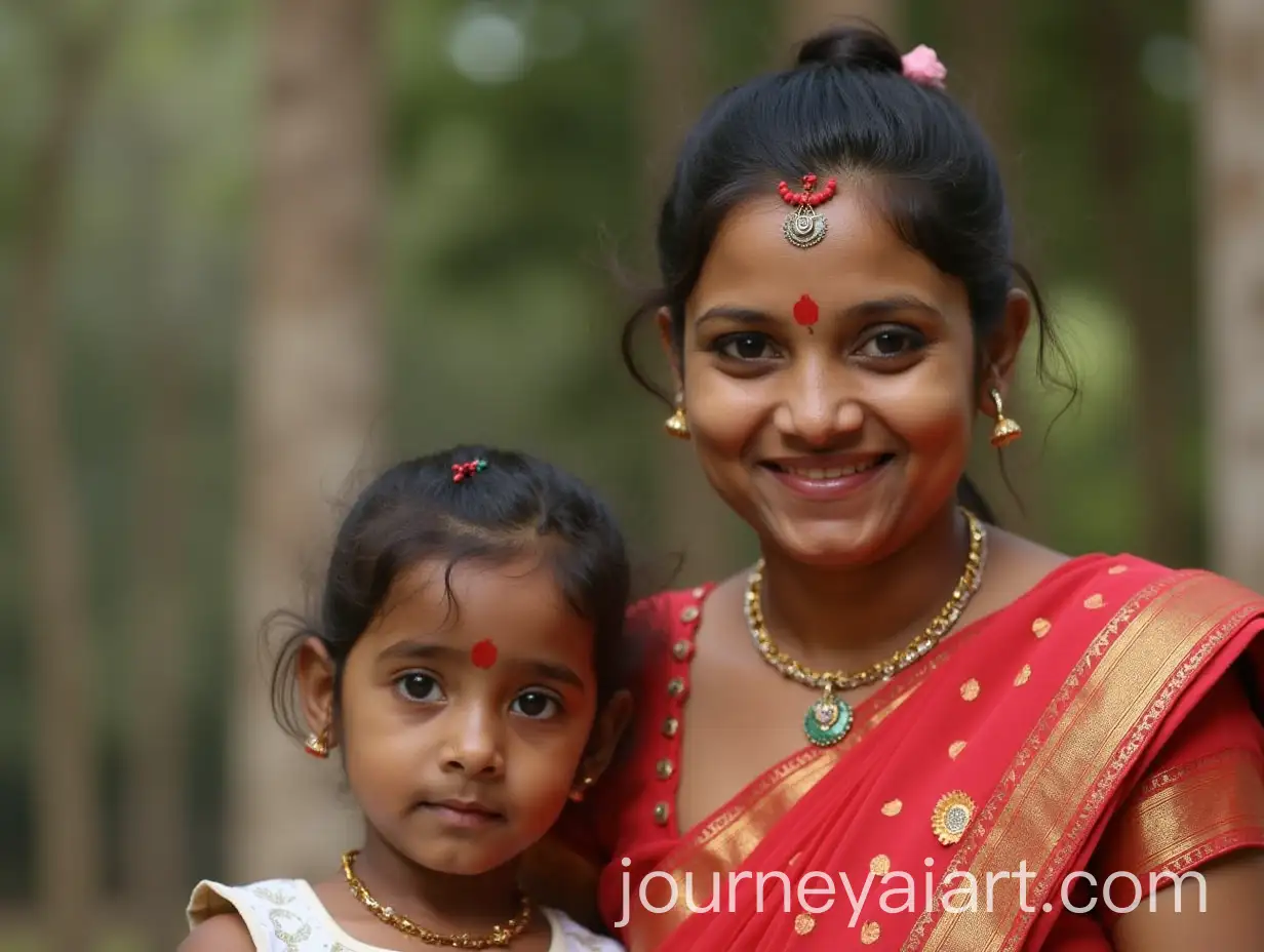 Portrait-of-a-Tamil-Aunty-in-Traditional-Attire