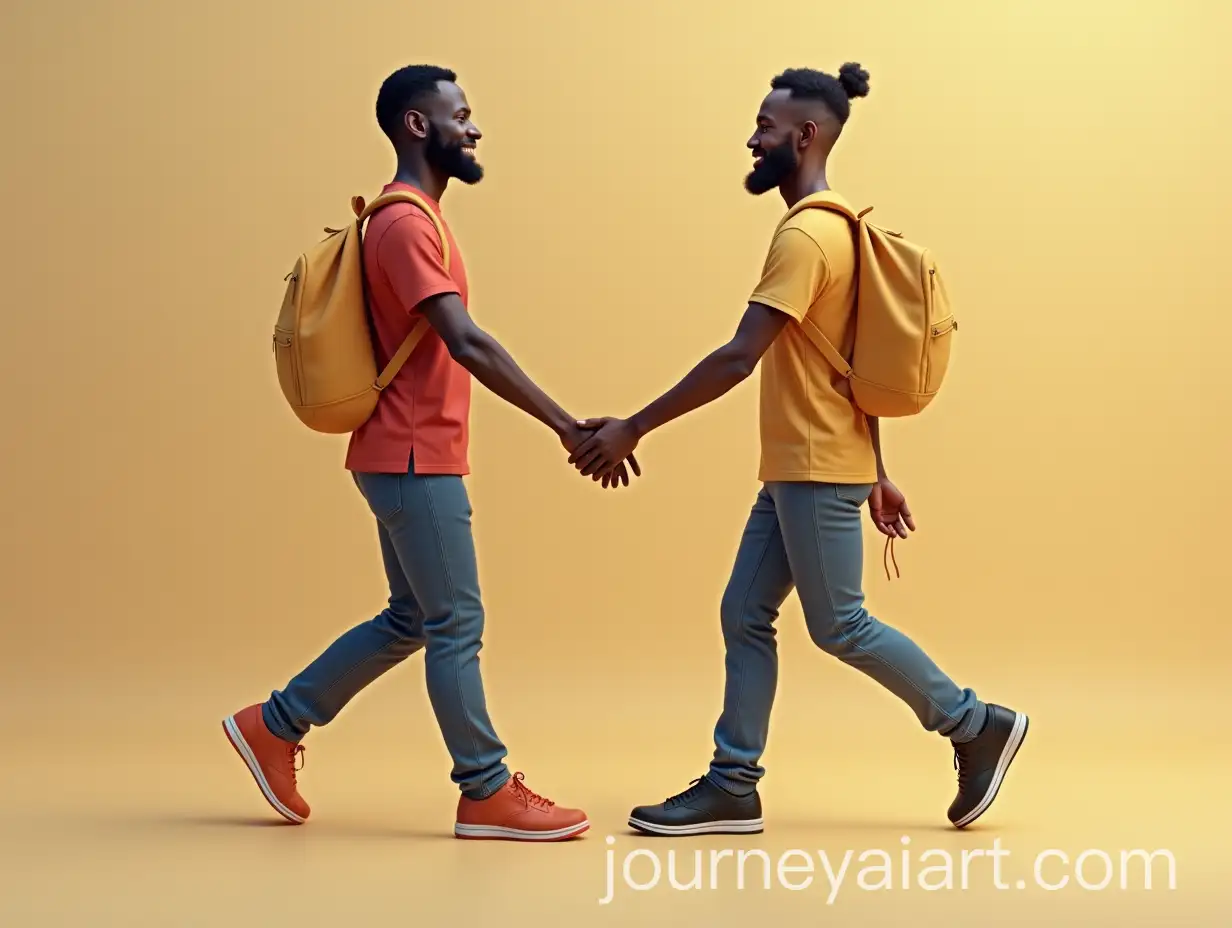 African-Men-Walking-Past-Each-Other-Holding-Hands-for-Emotional-Connectivity