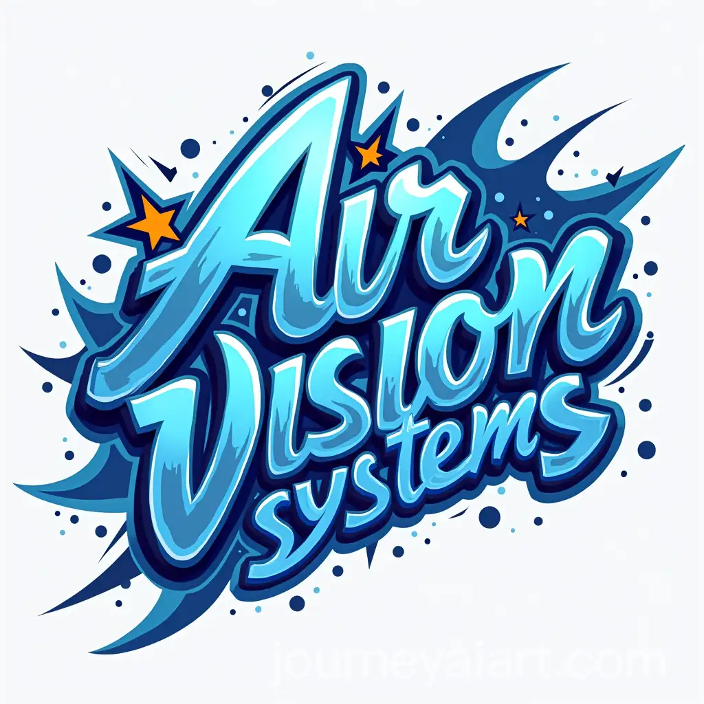 Graffiti-Style-Logo-for-Air-Vision-Systems-Starlink-Brackets-and-Mounts-Manufacturer