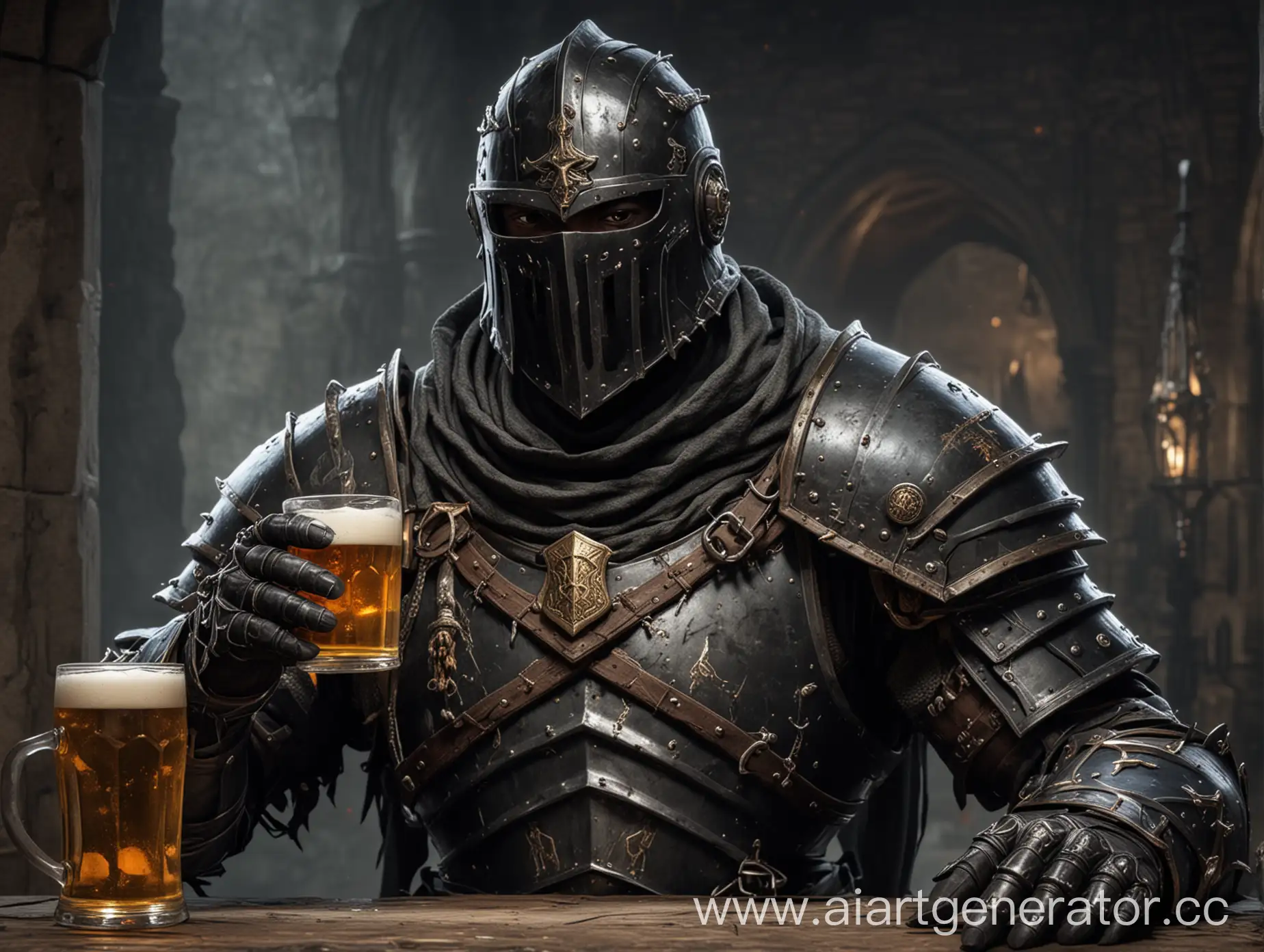 Dark-Gamer-Knight-with-Beer-Fantasy-Art-Character-Design