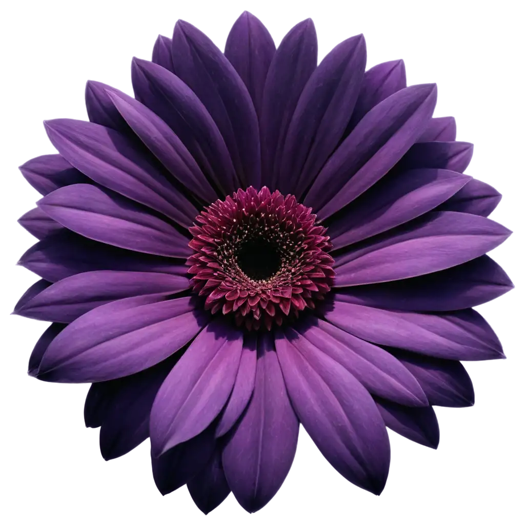 PNG-Image-Usage-GuideHighDetail-Vibrant-Purple-Gerbera-Daisy-PNG-with-Transparent-Background-for-Botanical-Art-and-Design