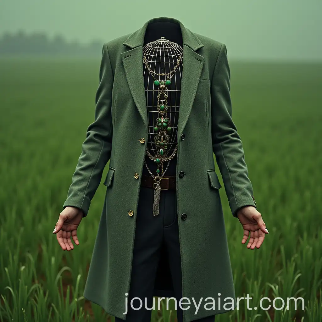 Hands-Holding-Jewelry-near-Green-Field-with-Cage