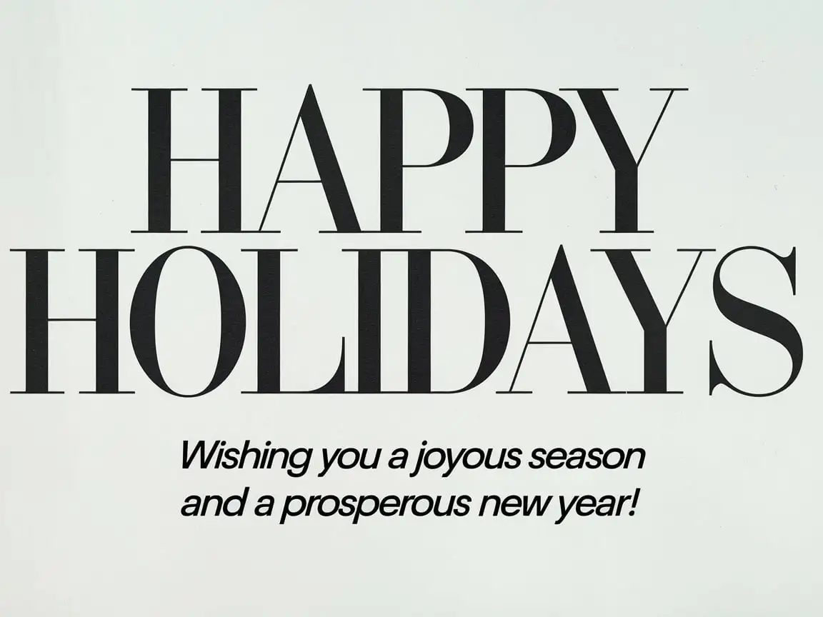 Festive Holiday Greeting Cheerful Message for the Season