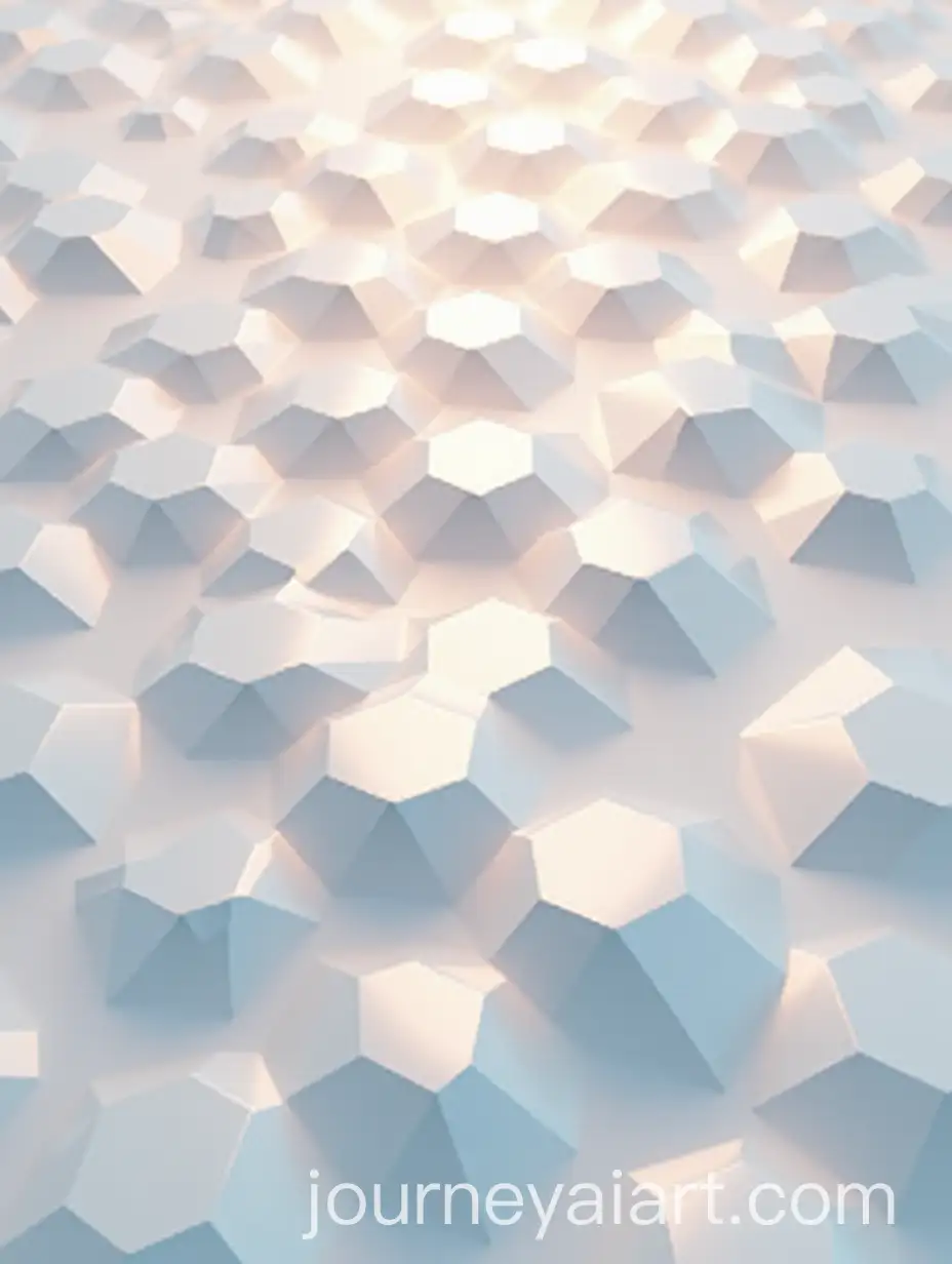 Geometric-Mirror-Hexagons-with-Biyuzovy-Light-in-Pastel-Tones
