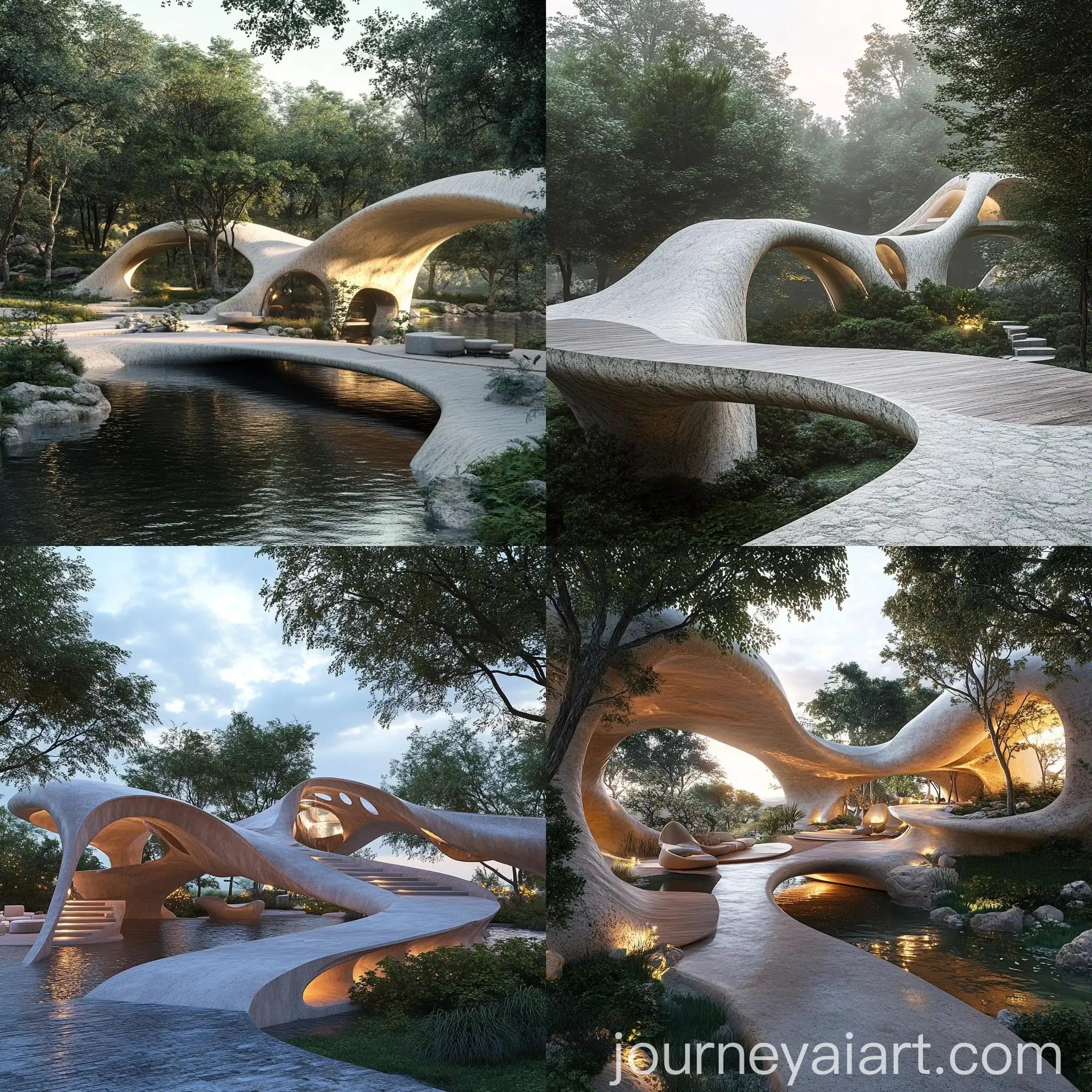 Serene-and-Organic-NatureInspired-Bridge-Design-with-Gaudiesque-Influences