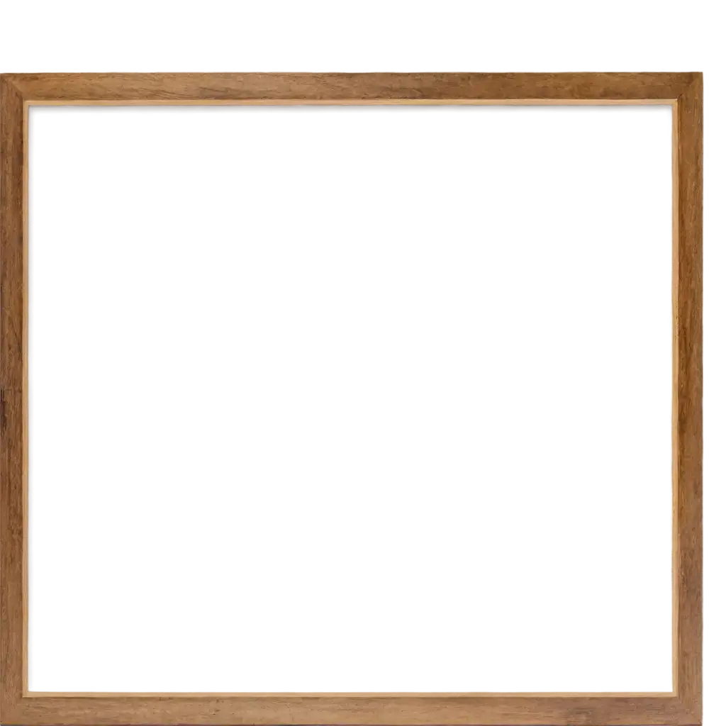 Wooden-Frame-Tall-PNG-Image-Perfect-for-Your-Design-Projects