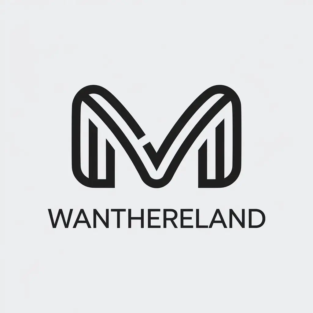 LOGO-Design-for-Wanthereland-Minimalistic-M-Symbol-for-Entertainment-Industry