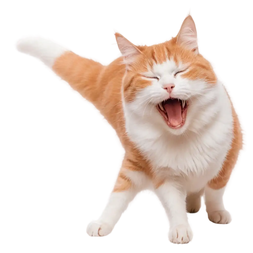 HighQuality-PNG-Image-of-an-Orange-and-White-Cat-Yawning-with-Sleep