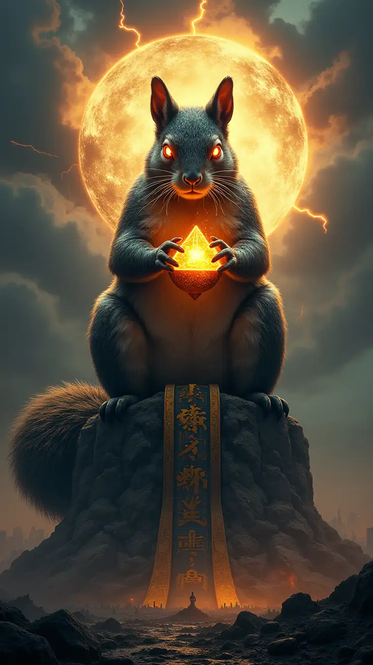 Cybernetic-Squirrel-Throne-Overlooking-Apocalyptic-Crypto-City