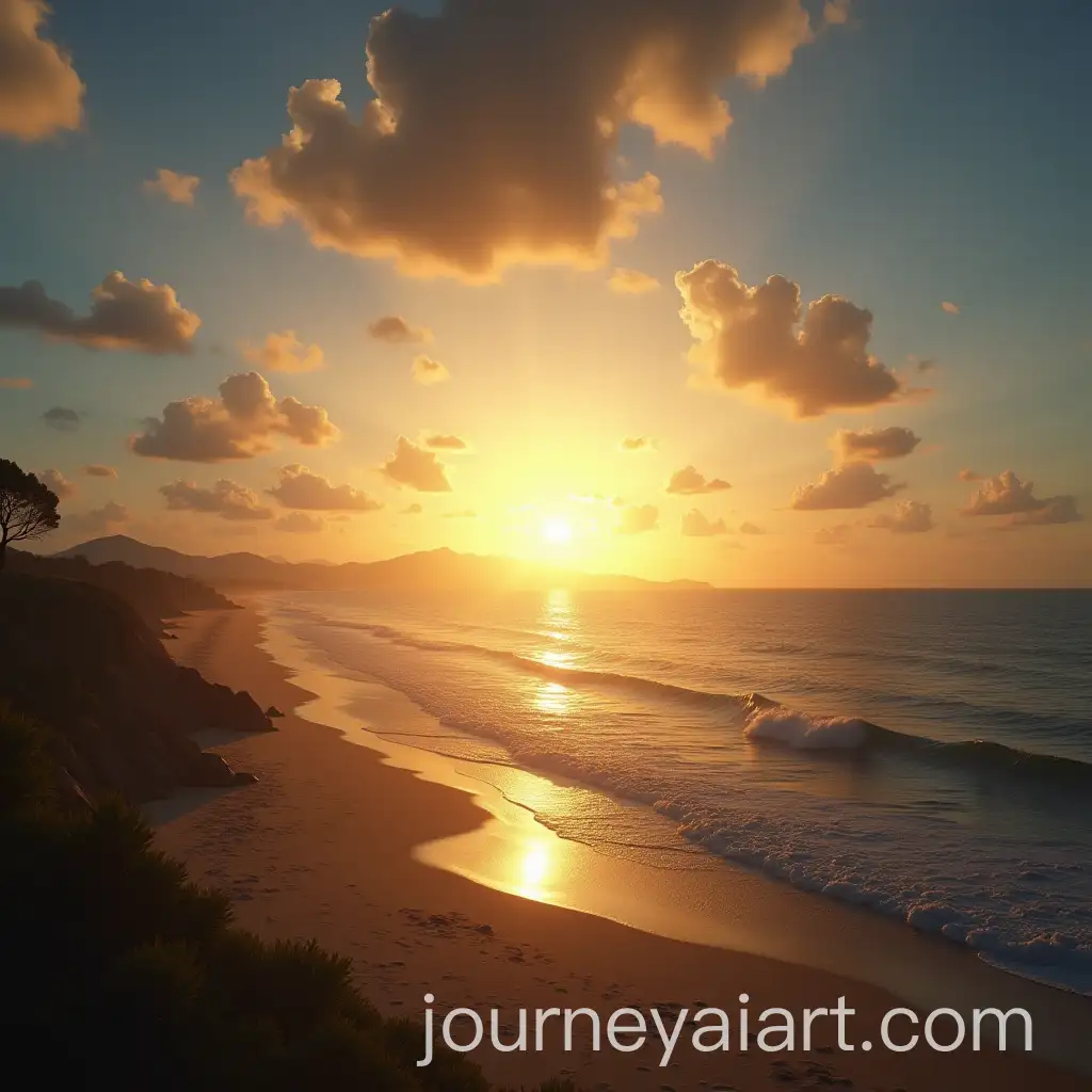 Vibrant-Sun-Setting-Over-a-Serene-Landscape