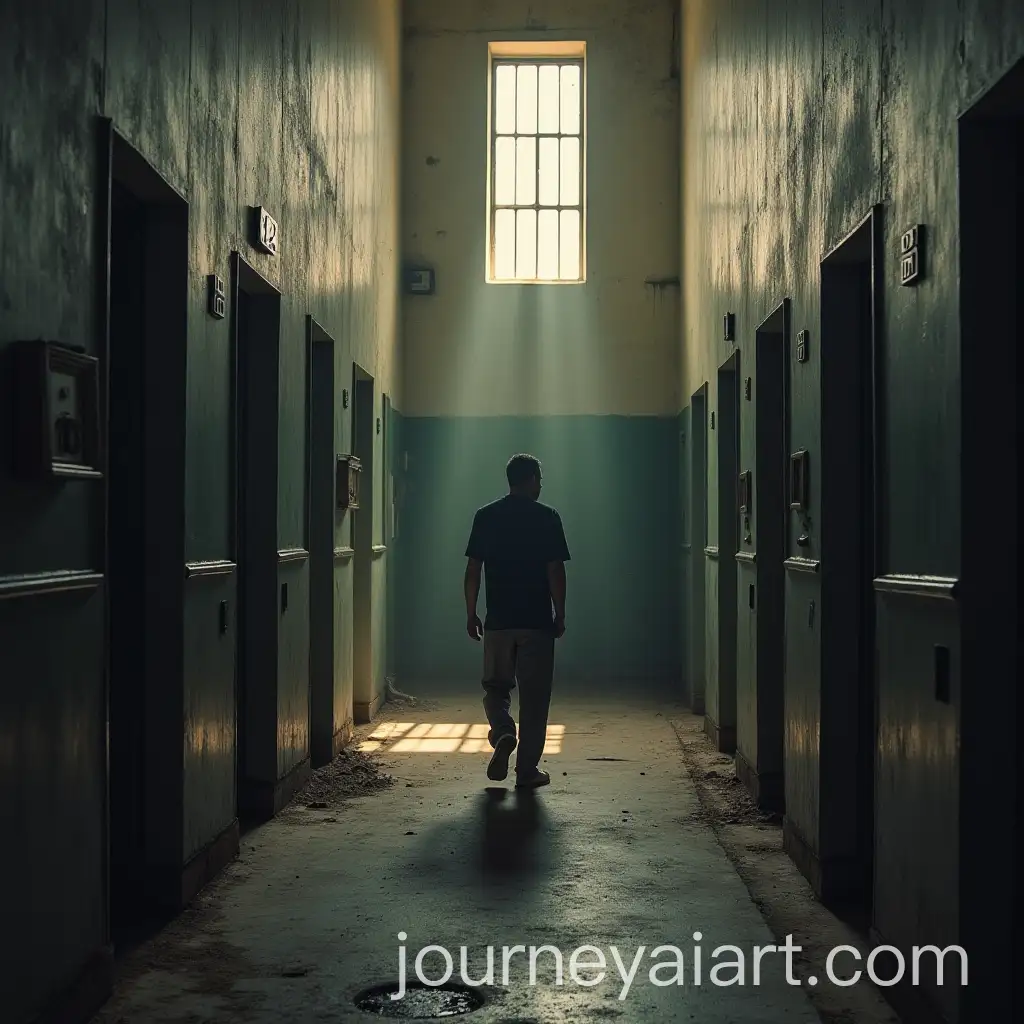 Solitary-Reflection-in-Prison-A-Moment-of-Contemplation