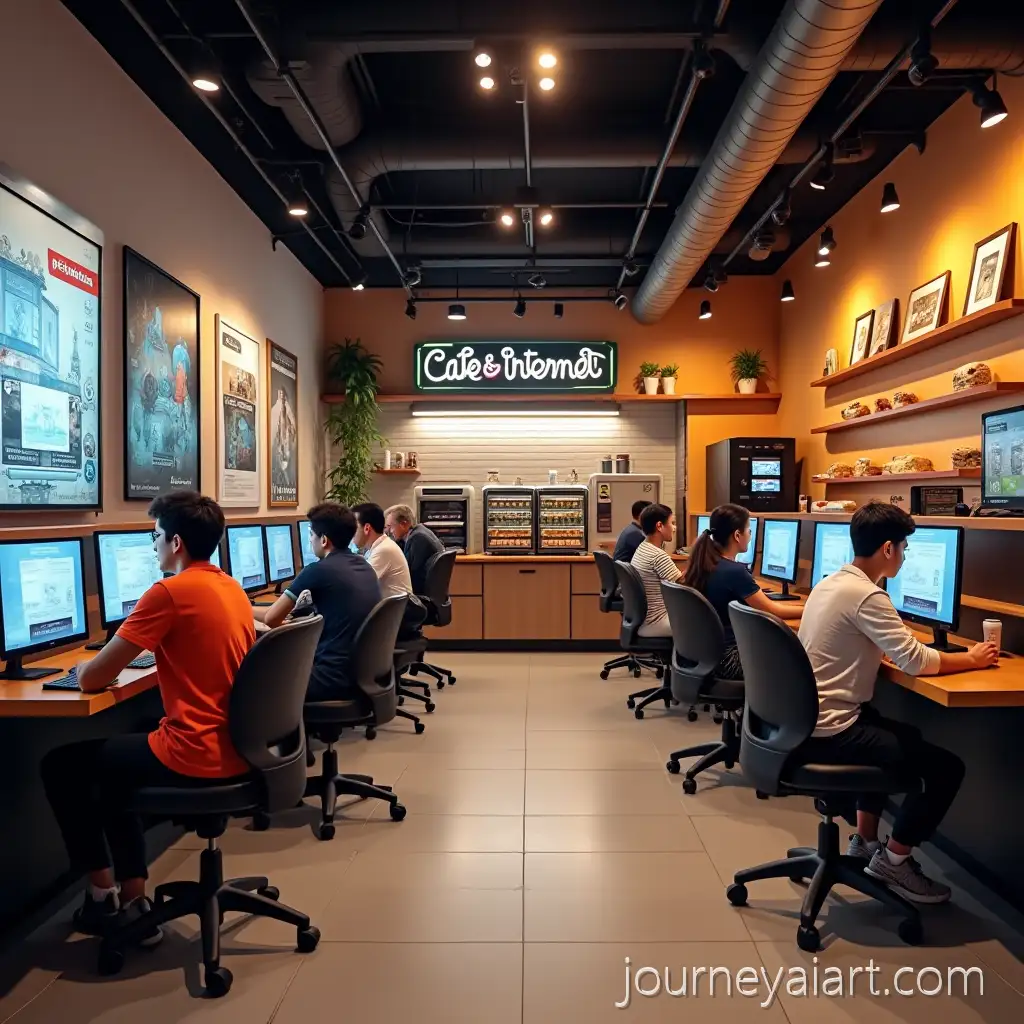 Modern-Internet-Caf-with-Computers-Coffee-Bar-and-Friendly-Interior