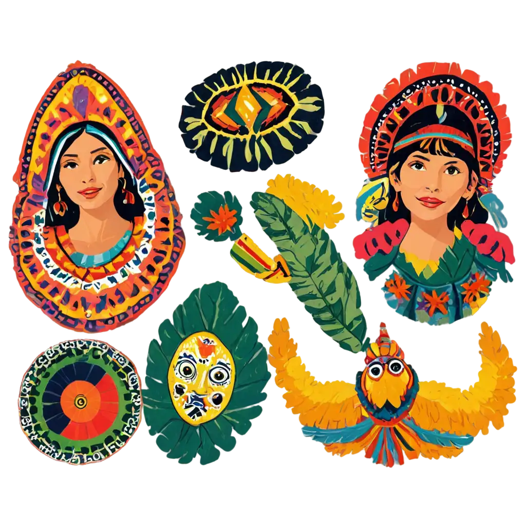 Authentic-Peruvian-Elements-PNG-Illustration-Celebrate-Culture-with-HighQuality-Artwork