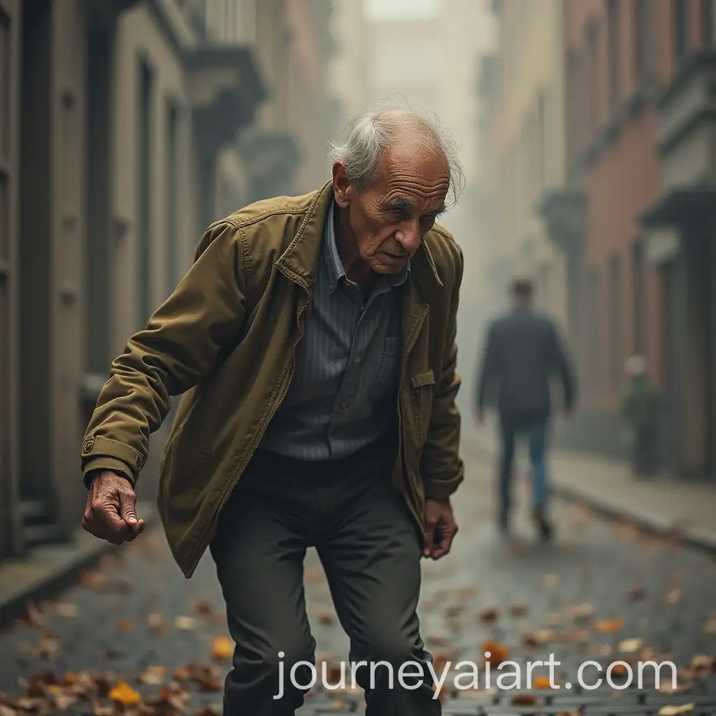 Elderly-Individual-Losing-Balance-in-a-Natural-Setting