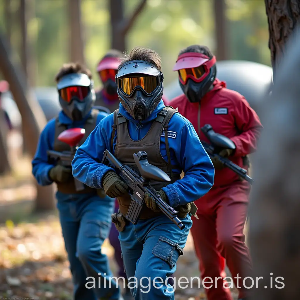 Exciting-Paintball-Battle-Between-Red-and-Blue-Teams