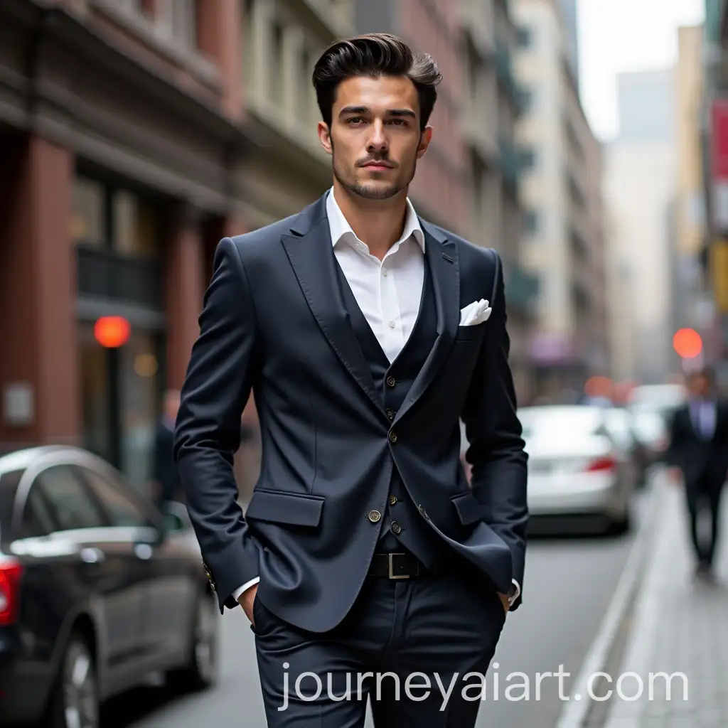 AI-Art-Prompt-ExpansionSophisticated-Male-Model-in-Custom-Wool-Suit-on-Hong-Kong-City-Street