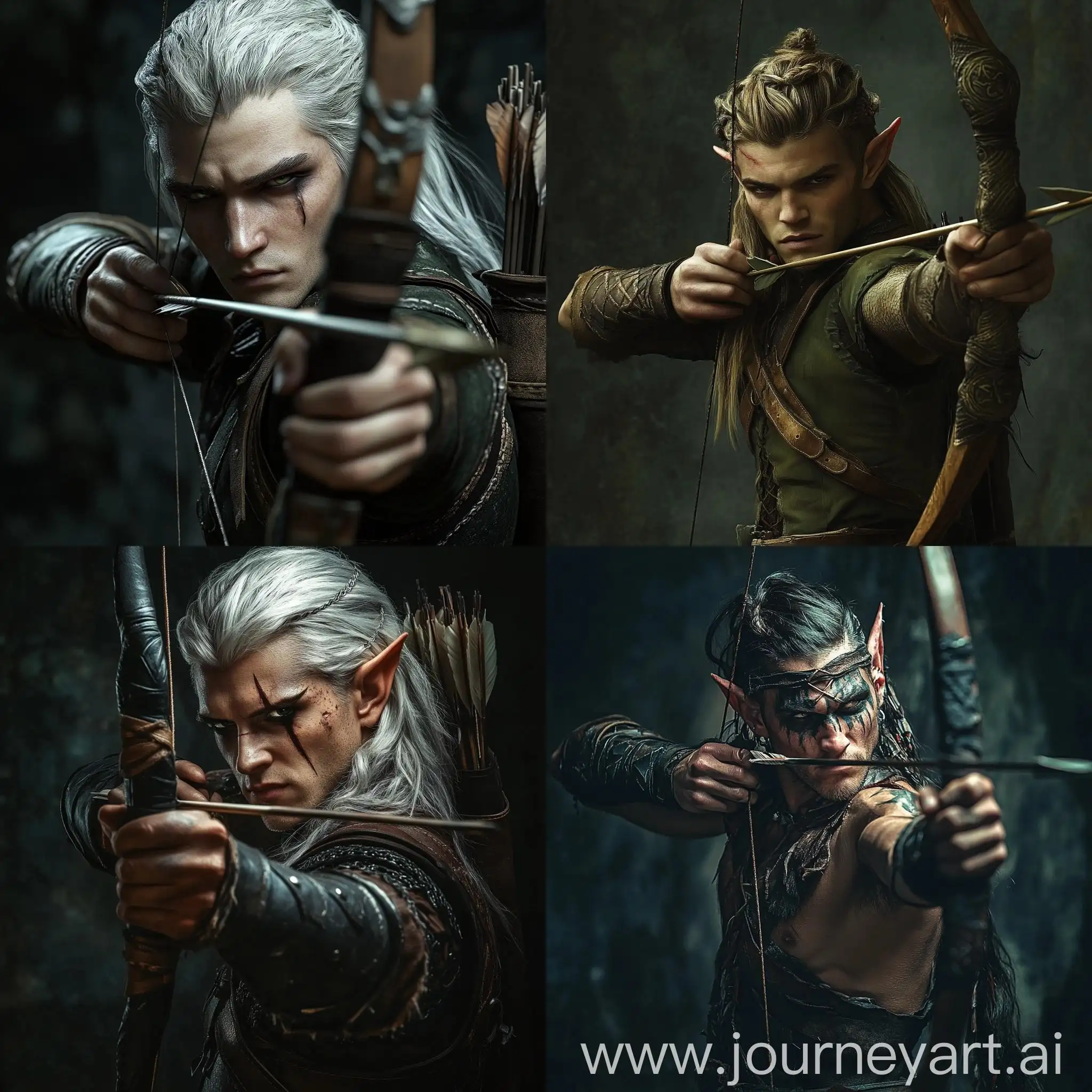 Fierce-Elf-Male-Archer-in-Deadly-Pose