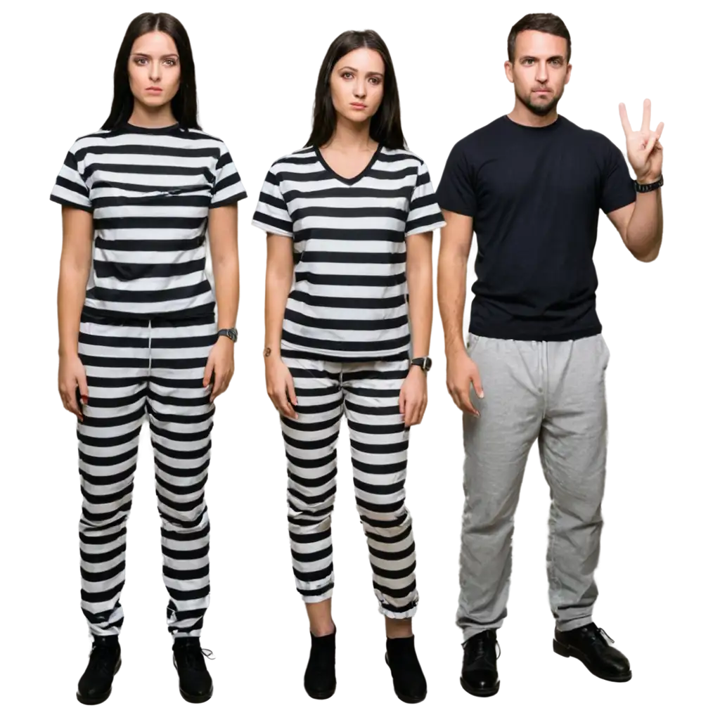 black and white prison clothes