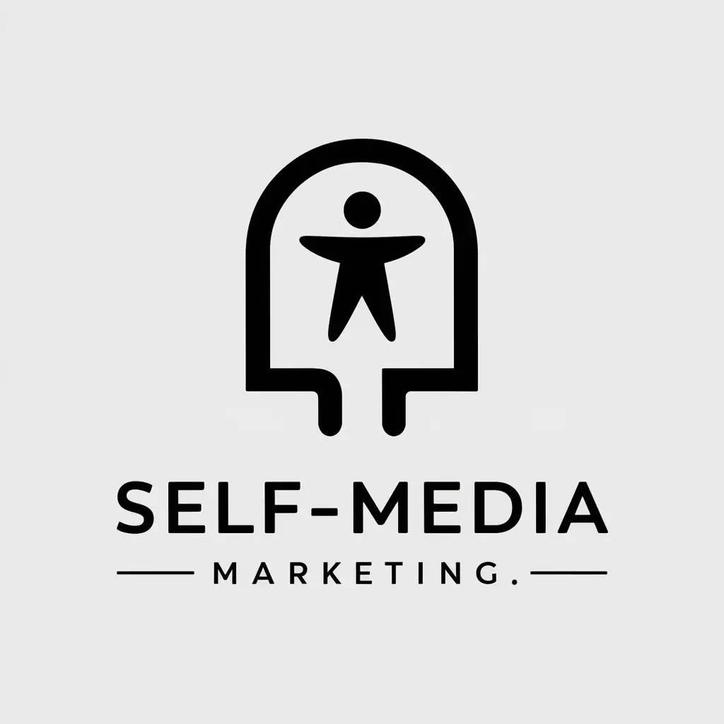 LOGO-Design-for-SelfMedia-Marketing-Human-Figure-in-Entertainment-Industry-Theme