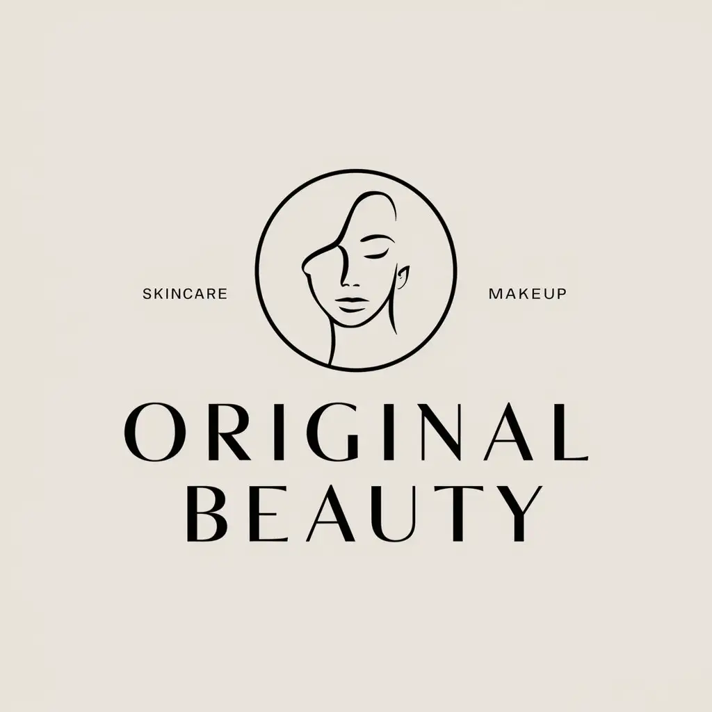 LOGO Design For Original Beauty Skincare and Makeup Vector Logo