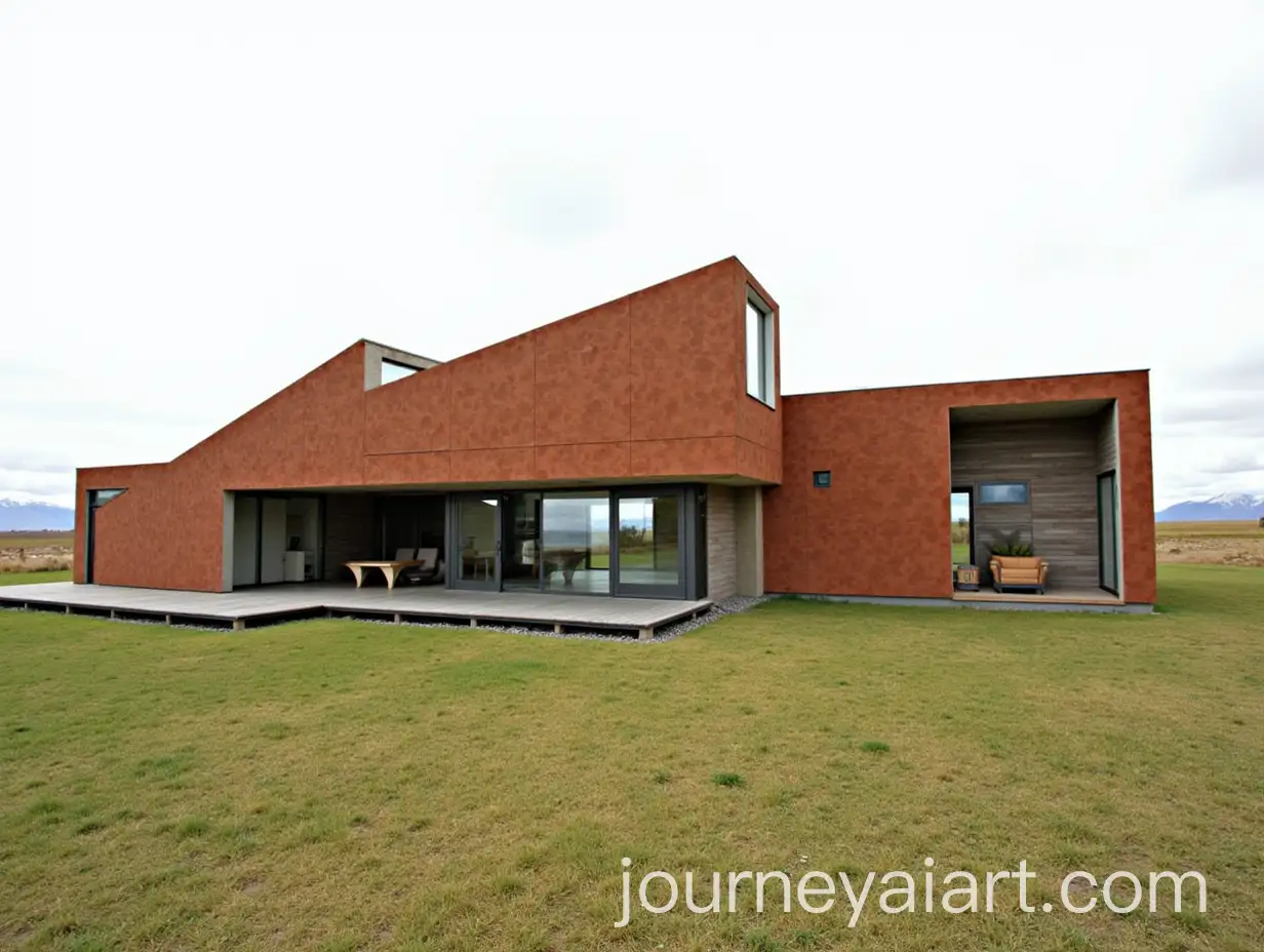 Futuristic-Modern-House-Design-with-Sloping-Roofs-and-Renewable-Energy-in-Patagonia