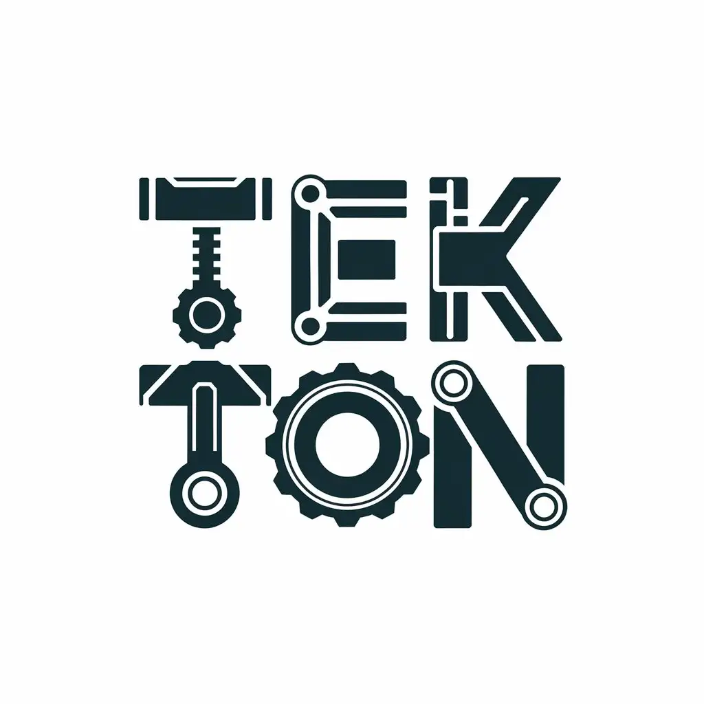 LOGO Design for Tekton Complex Typography with Automotive Industry Theme