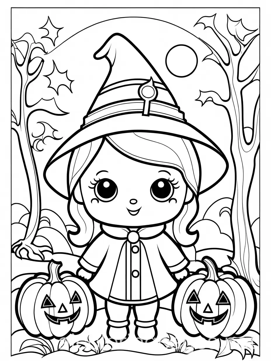 Simple-Halloween-Coloring-Page-with-Ample-White-Space